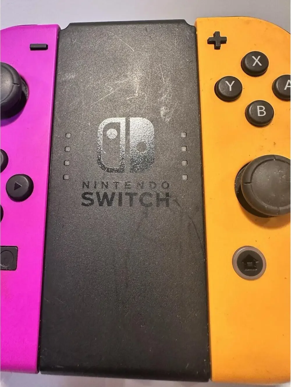 Nintendo Switch Joy-Con Controllers Neon Purple/Neon Orange with Comfort Grip